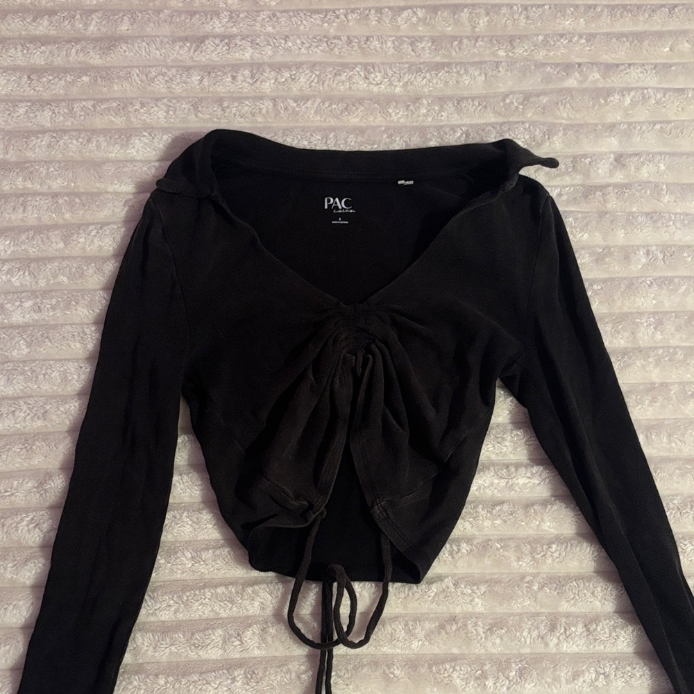 Pacsun collared crop top